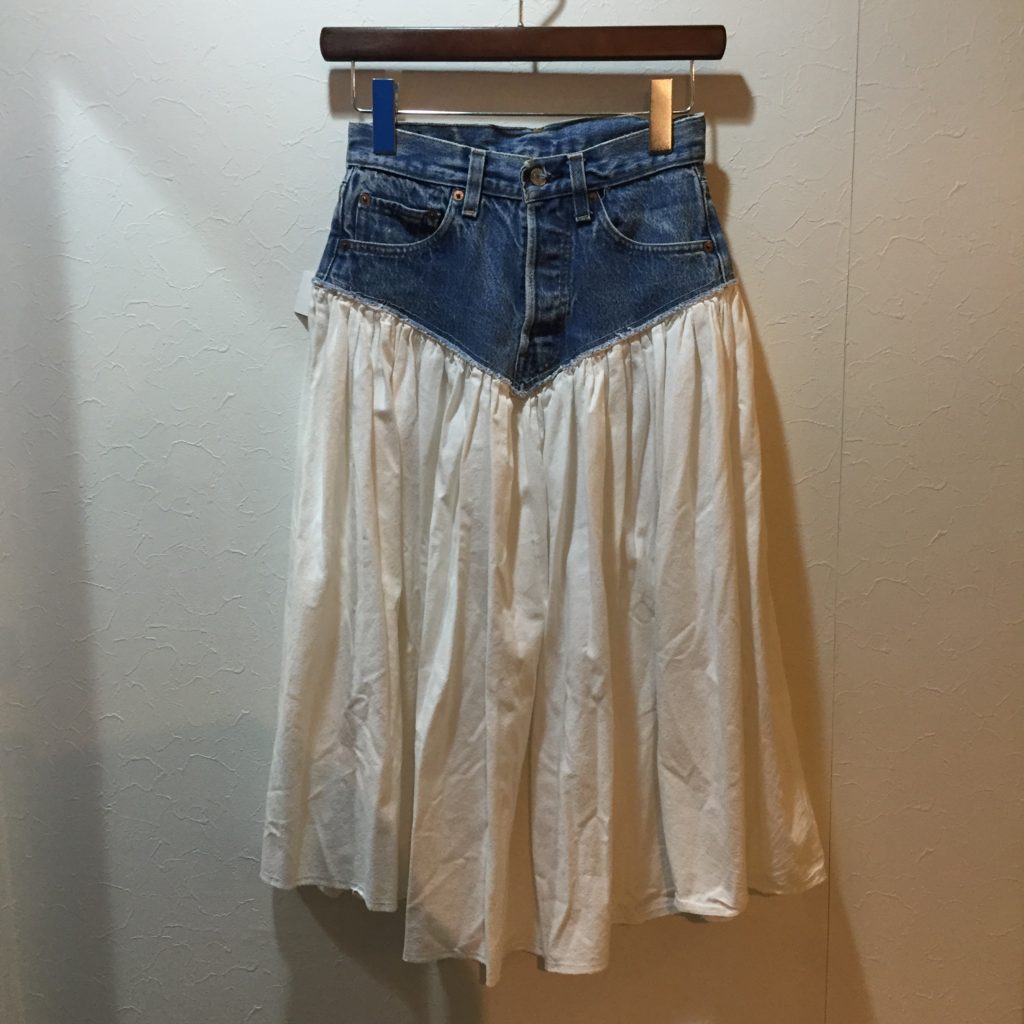90s Levis リメイクデニムスカートの巻 小倉のレディース古着 リメイク Repock Make Recommend