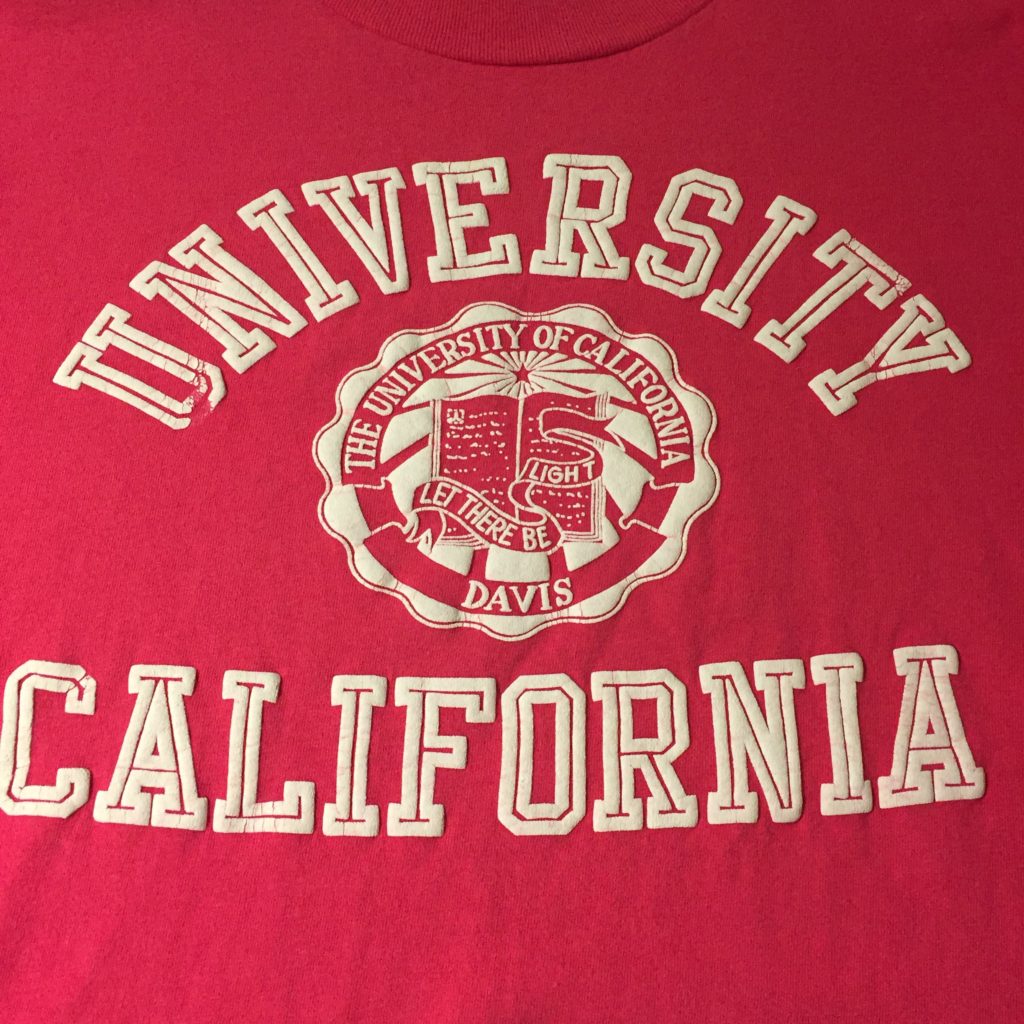 古着 Tシャツ UNIVERSITY CALIFORNIA 90s ONEITA ユニセックス 