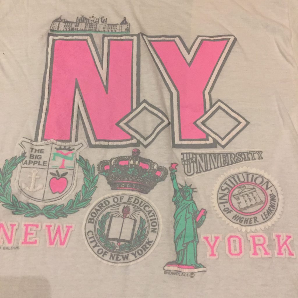 古着 Tシャツ 80s パステル NY レディース 