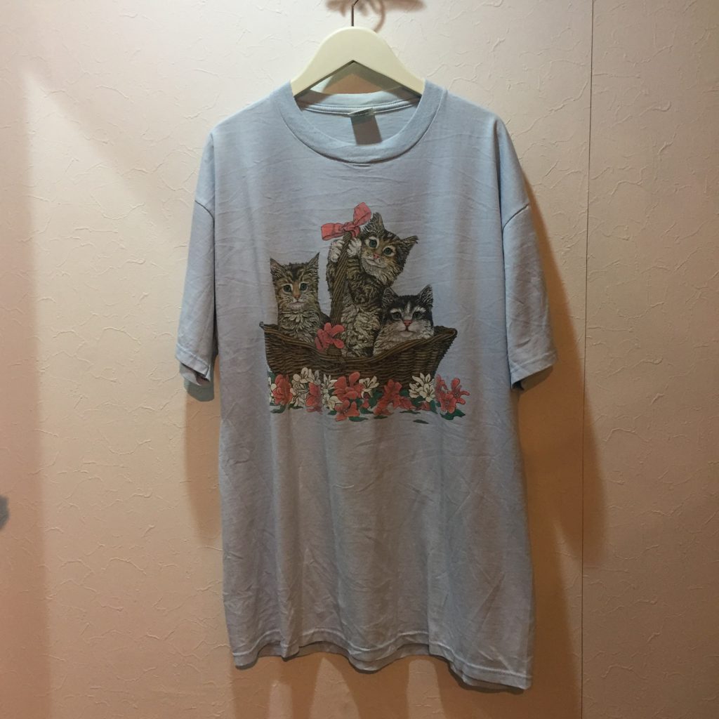 古着 Tシャツ 猫 90s- USA製  レディース 