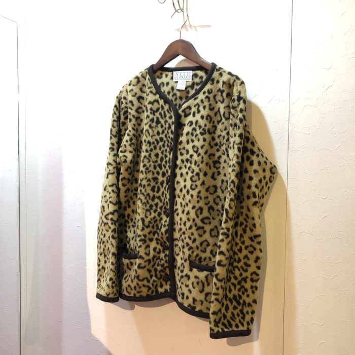leopard fleece jacket レディース 