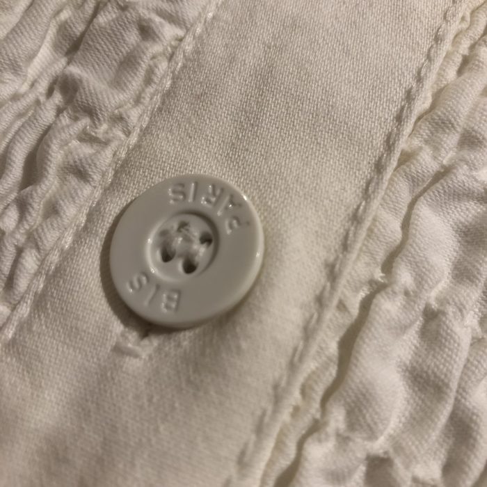 80s- gene ewing BIS Shirring denim jacket ユニセックス 