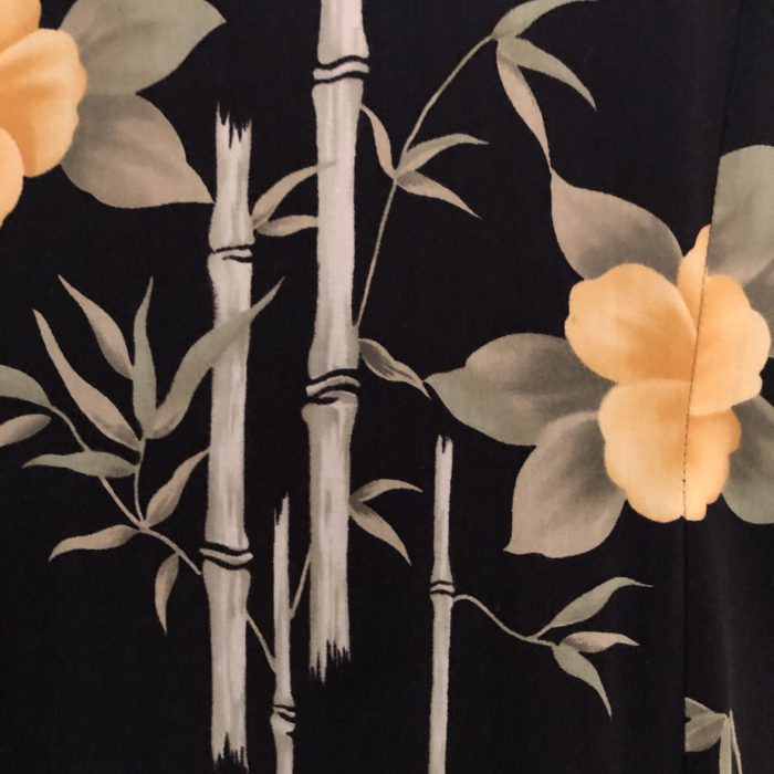 80s- bamboo pattern Hawaiian dress レディース 
