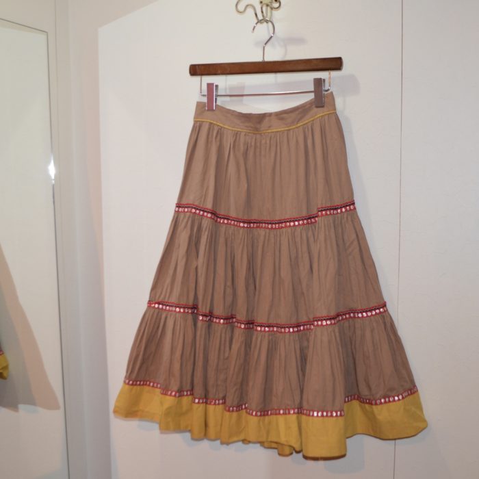 50s- folklore flare skirt レディース 