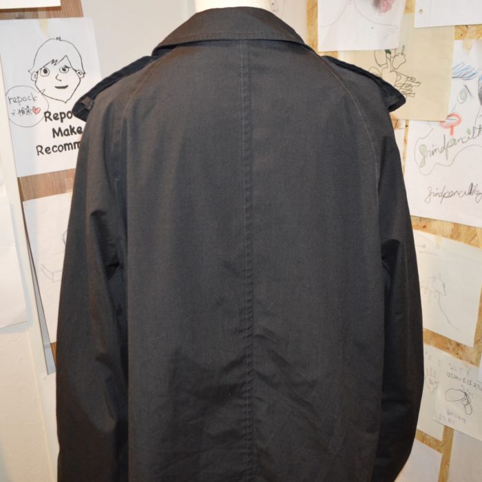 black nylon coat ユニセックス 