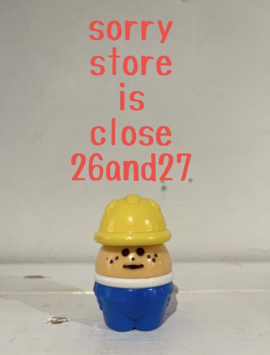 11/26、27は店休日です