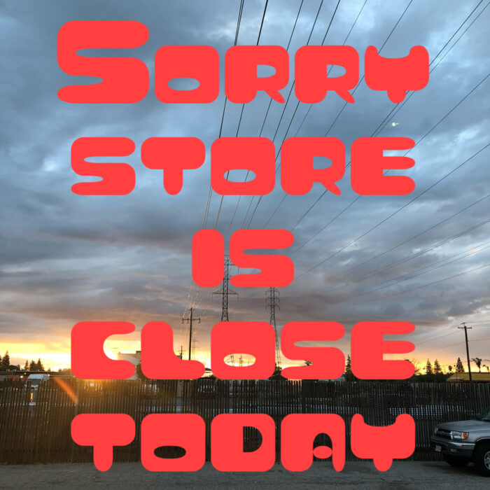 3/4(水) 本日は店休日です